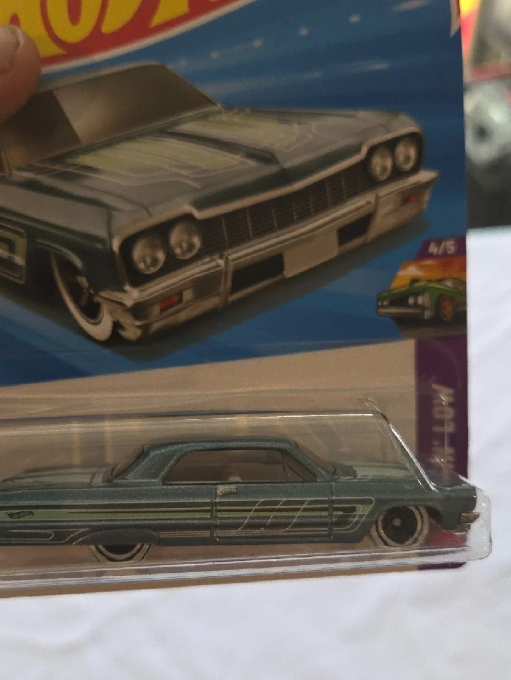 Hot Wheels Metallic Teal Classic Custom Car 64 Impala